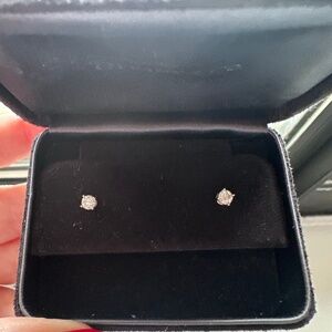 Tiffany & Co Diamond Studs in platinum